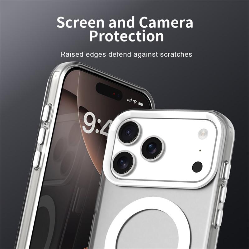 Magnetic For iPhone 17 Pro Max Case Magsafe Wireless Charging Cover iPhone 17 Air iPhone 17 Pro Max Matte PC Protective Cases