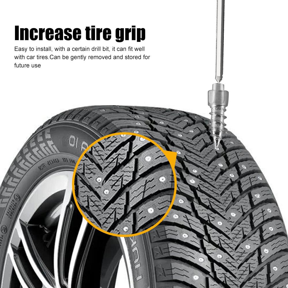 Tire Anti-Slip Studs Screws Nails for Car Motorcycle Bike Truck Winter Tyre Anti-ice Spikes Snow Cleats 12mm