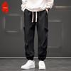 Мужские повседневные брюки свободного прямого кроя