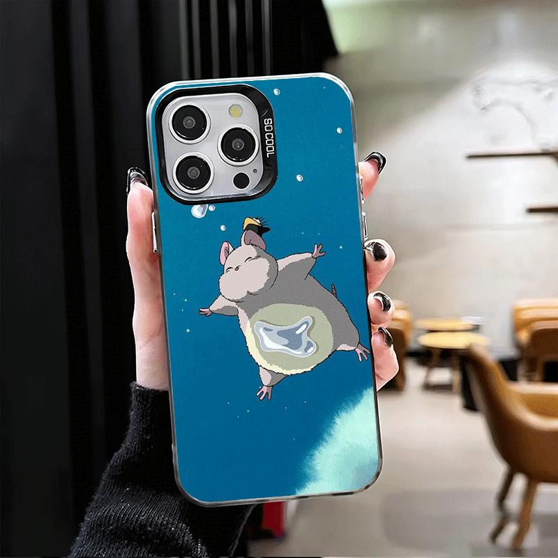 Аниме GIBI S-Susuwataris Милый Мягкий Чехол для Телефона для iPhone 15 16 17 Pro Max 17Air 16E 14 Plus 13 12 Mini Ударопрочный Чехол Задняя Сторона