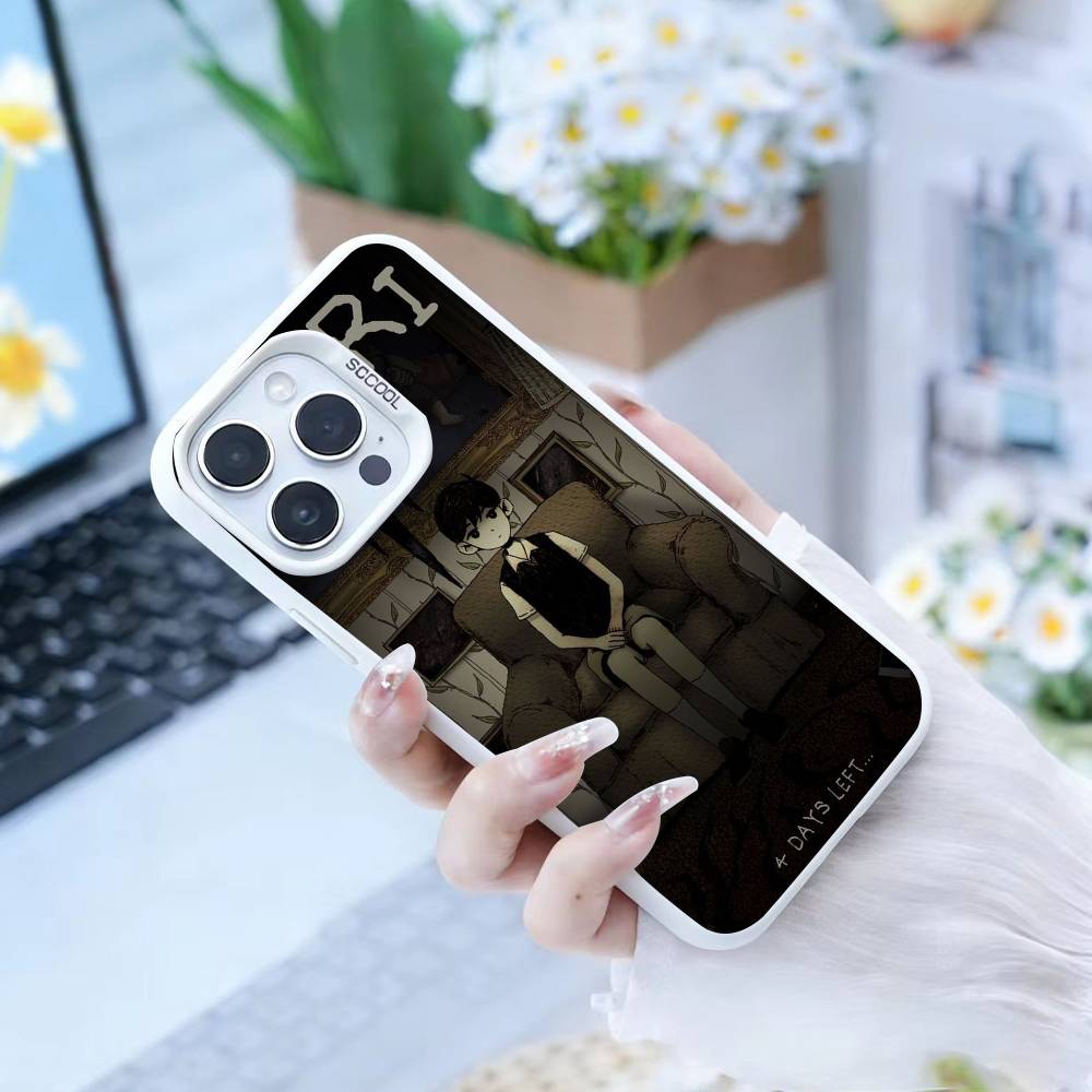 Чехол для телефона O-Omori Gam для iPhone 16 17 15 14 12 13 Pro Max Белый Цвет Ударопрочный Чехол