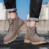 Мужские короткие ботинки из натуральной кожи для отдыха и моды, стильные, для улицы, мотоцикла, офиса, вечеринки, качество, толстая подошва