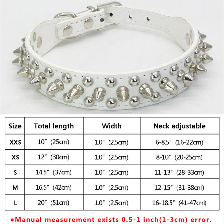 1 ряд шипованных кожаный ошейник для собак и кошек с шипами для щенков и котят, ошейники для домашних животных для маленьких и средних собак, товары для чихуахуа-йорков