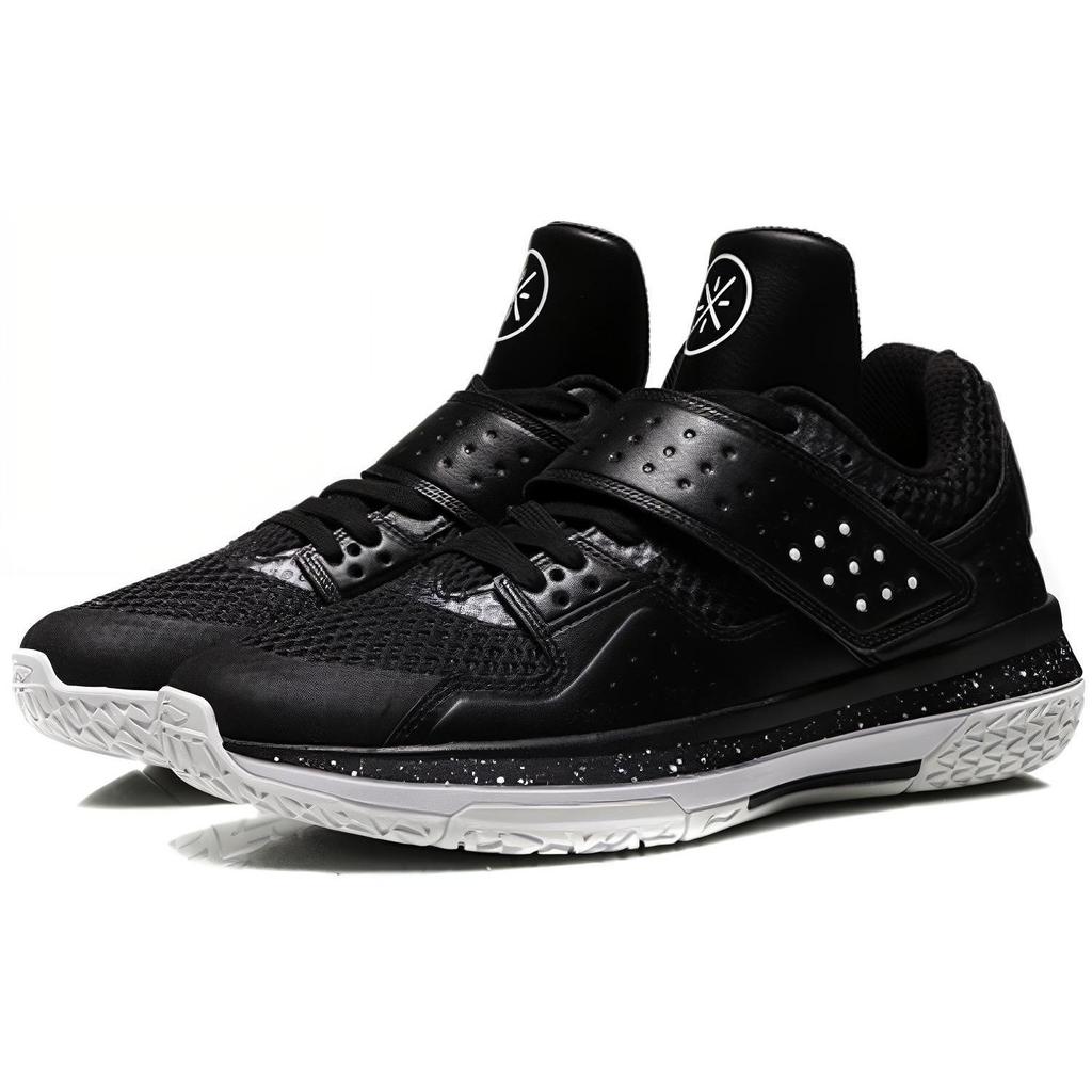 Мужские низкие баскетбольные кроссовки Li Ning Battle Armor, износостойкие, дышащие, стандартные, черные ABAN059-2