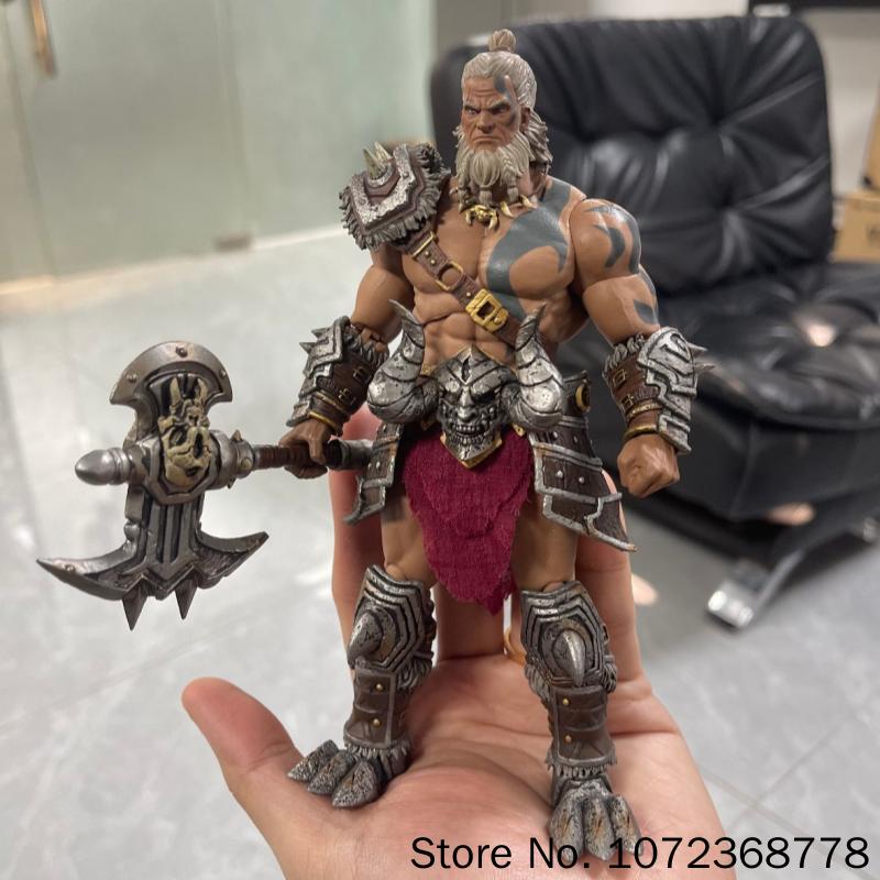 Nightmare Studio D20 1/12 Full Set Scale Classic Game Characters Barbarian Male Warrior 6inch Action Figures Toy