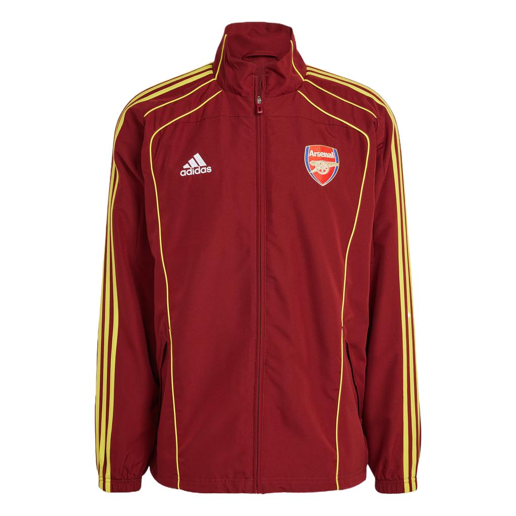 Adidas Arsenal Football Casual Culture Retro Stand Collar Comfortable Long Sleeve Jacket Men Jacket Red JN1961