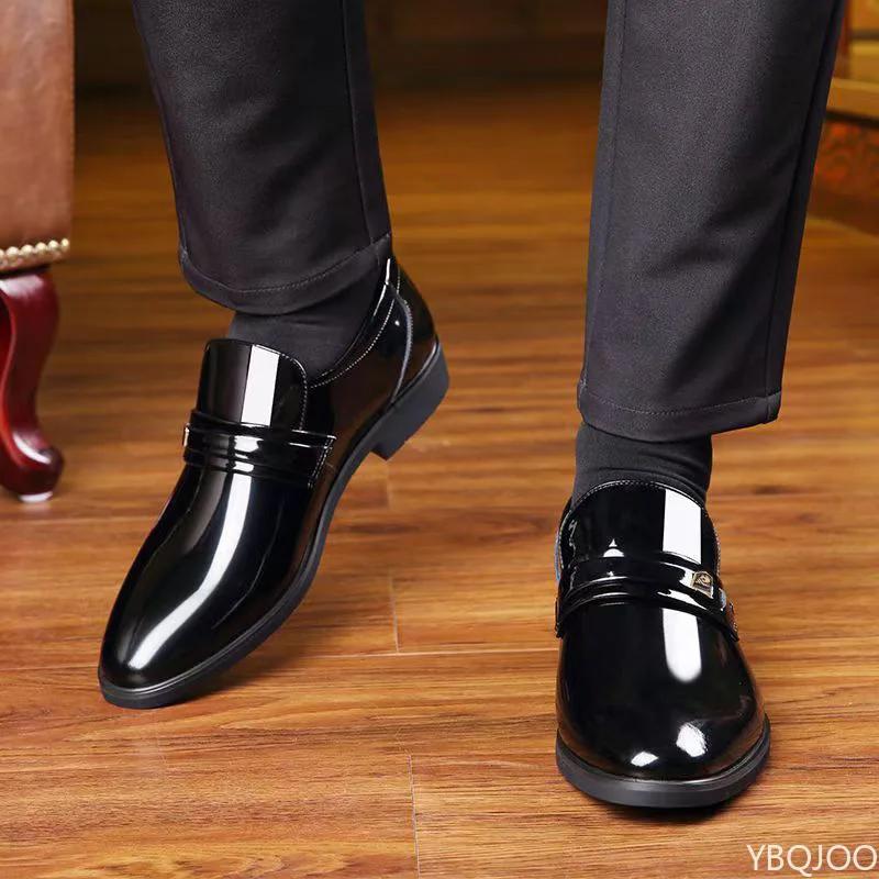 Men's Casual Formal Shoes Versatile Trendy Leather Shoes British Style Business Shoe Fashion High-quality Male Footwear Zapatos