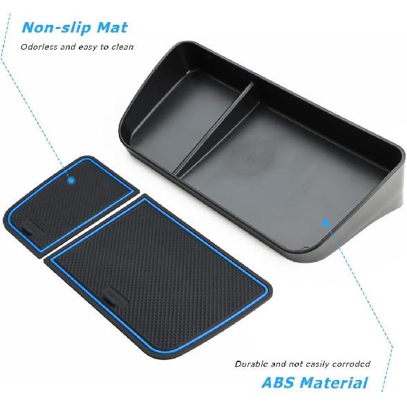 Лоток центральной консоли auovo Dash, совместимый с аксессуарами Toyota RAV4 2019-2024, органайзер для хранения на приборной панели из АБС-пластика (за 8 минут;' мультимедиа