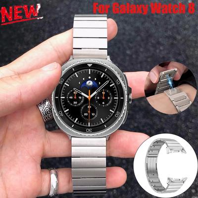 НОВЫЙ Роскошный Металлический Ремешок для Samsung Galaxy Watch 8/8 Classic 46мм Сменный Ремешок для Galaxy Watch 8 40 44мм Аксессуары для Часов
