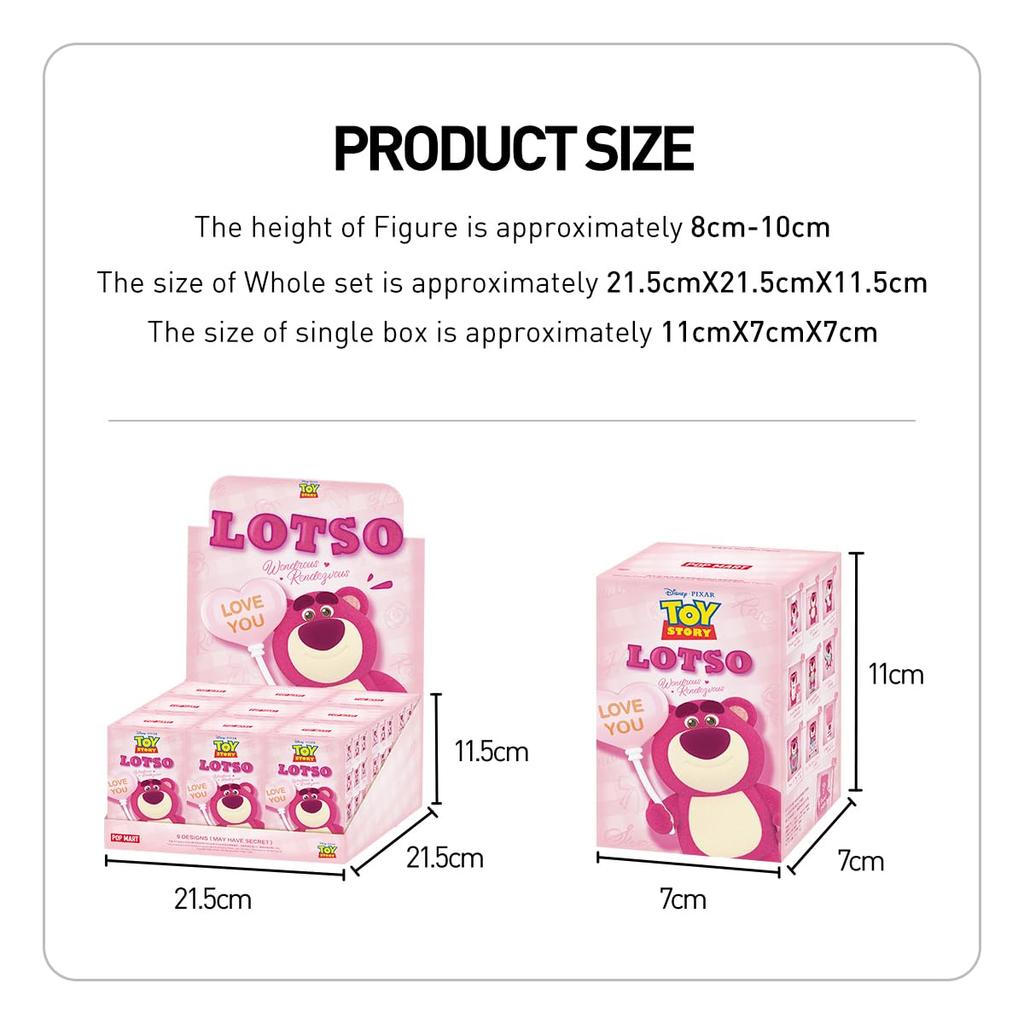 POP MART Lotso Wondrous Rendezvous Series Pop Mart Gacha Gacha Blind Box Figure Пластиковая модель Премиум-игрушка Мягкий винил ПВХ Оригинальный персонаж День рождения