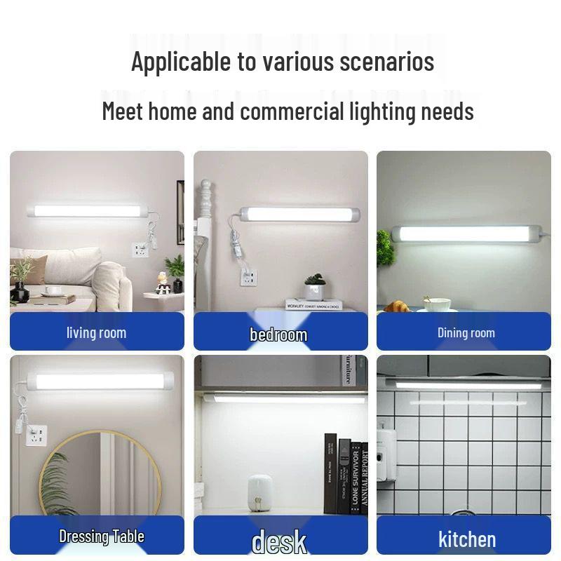 Настольная лампа подключаемого типа с энергосберегающей люминесцентной лампой для общежитий и домов