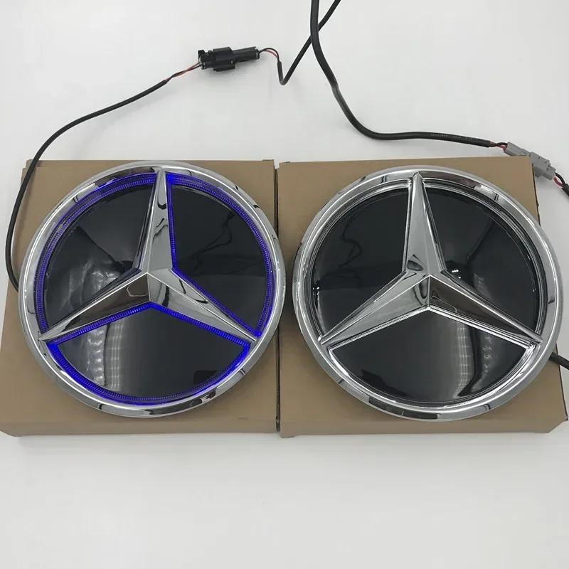 2025 Hot LED Car Front Logo Emblem Grille Badge Light for Mercedes Benz W156 W204 W205 W210 W211 W212 C E Class GLA GLK ML GLE