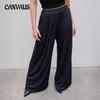 Women's Casual Stretch Elastic Waist Pants Wide Leg Pants Plus Size Loose Pant