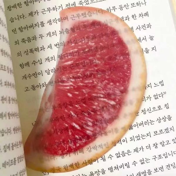 1 шт. Милая креативная дизайнерская закладка, акриловая прозрачная, серия фруктов, книжная вкладка, закладка INS Simplicity, студенческая канцелярия, подарок