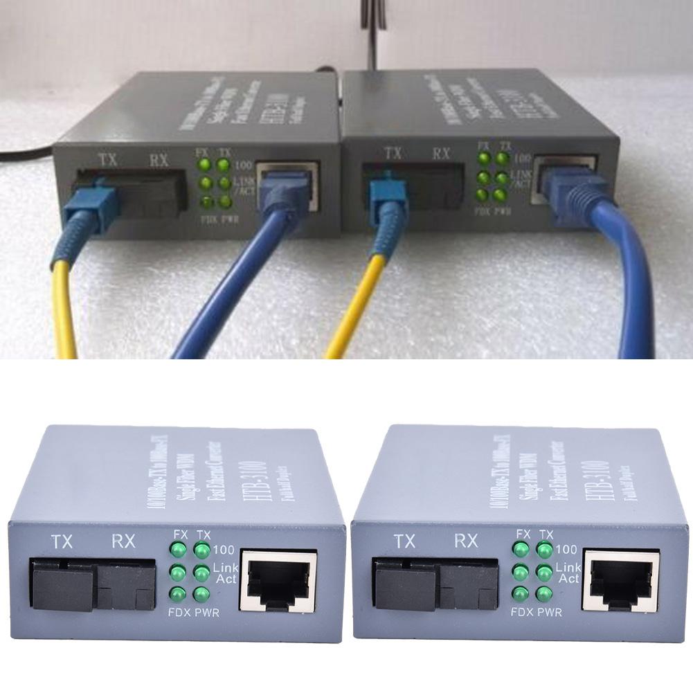 Конвертер Ethernet на сто мегабит, оптоволоконный трансивер