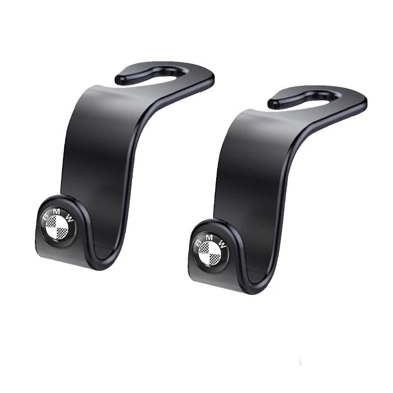 HVHG7 For BMW Hot Car Seat Headrest Hook Auto Back Seat Storage Organizer Hanger For BMW M 50th E46 E90 E49 F30 F80 E36 E46 E93 E92 F3