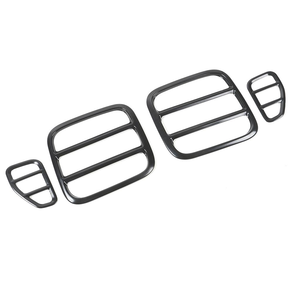 Металлические задние задние фонари автомобиля, декоративная накладка на задние фонари, защитная крышка задних фонарей для Jeep Renegade 2016 up, черный