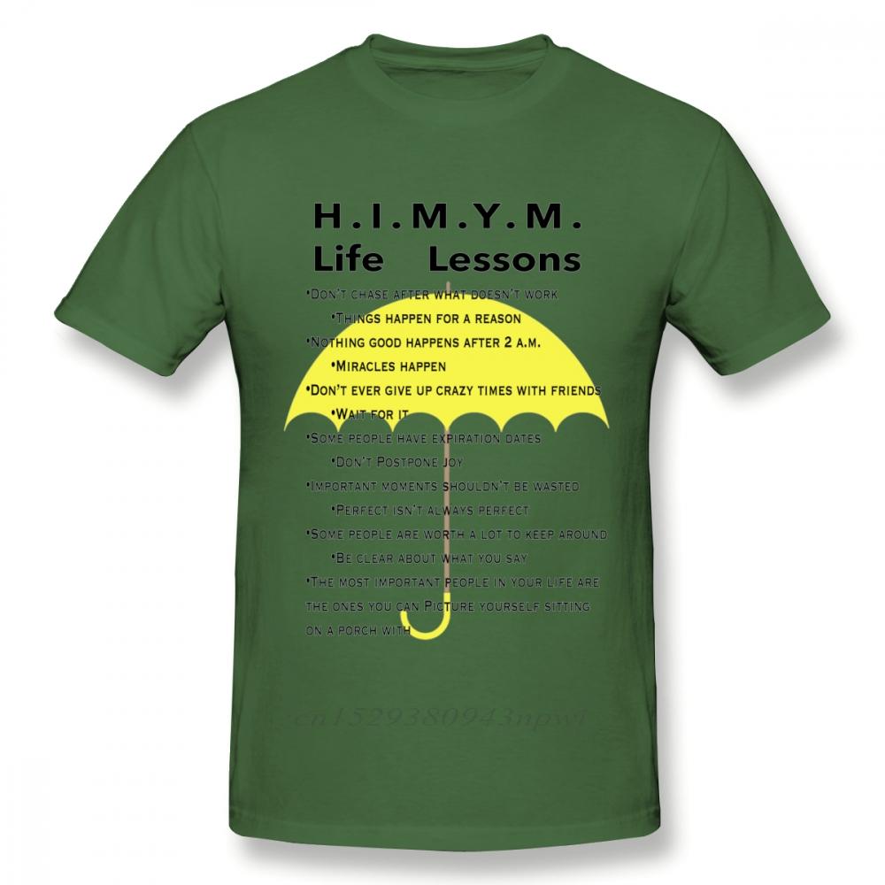 HighQ Unisex How I Met Your Mother Life Lessons T Shirt Quality Print Casual Unique Design Tee Shirt Crewneck Top Tshirt