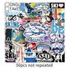 50 Waterproof Stickers for Ski Graffiti Cartoon Sports Skateboard Suitcase
