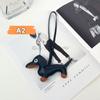 Classic Cute Puppy Dog Bag Pendant Key Chain  Pu Leather Dachshund Key Ring Accessories