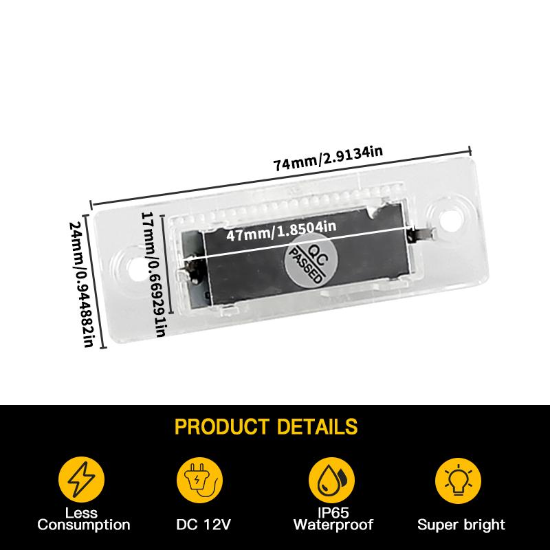 2 шт. OEM Для VW Transpiarter/T5 2003-2009 Touran 2003-2010 Для Skoda Superb 2002-2008 Светодиодный свет подсветки номера Canbus