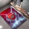 "Arsenal Logo Carpet with Lightning Design for Living Room Decor" Suitable for use as an anti-slip for living room bedroom sofas