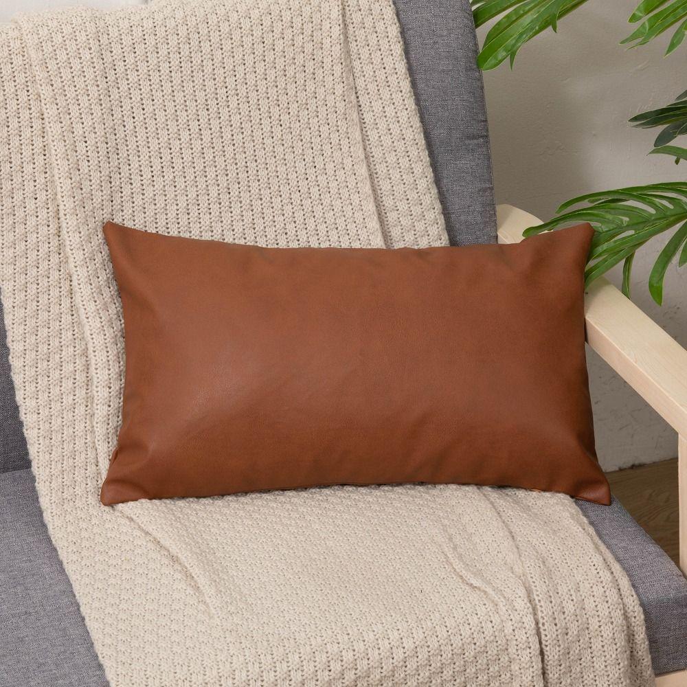 30x50cm Pillow Case PU Leather Pillow Shell Home Decor Throw Pillows Cover Hotel