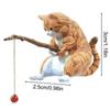 Kitten Fishing Aquarium Decoration Fish Tank Scenery Cat Fishing Ornament Fishing Cat Hanging Ornament