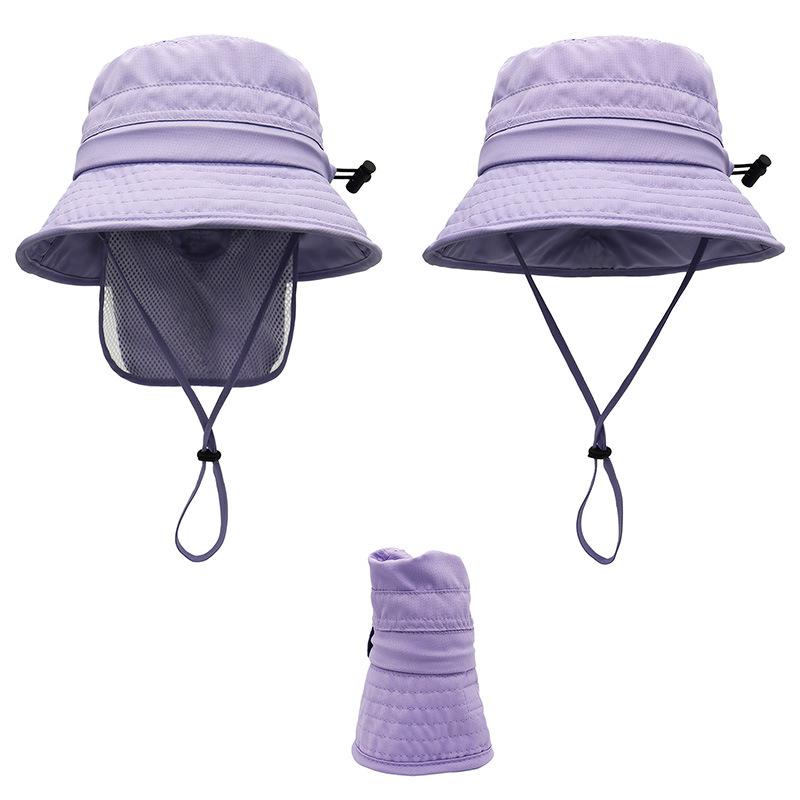 Новая защита шеи детская солнцезащитная шляпа-панама для девочек, детская шляпа от солнца с защитой от УФ-лучей, летняя