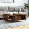 VidaXL Coffee Table Smoked Oak 104x60x35 Cm Engineered Wood 827081