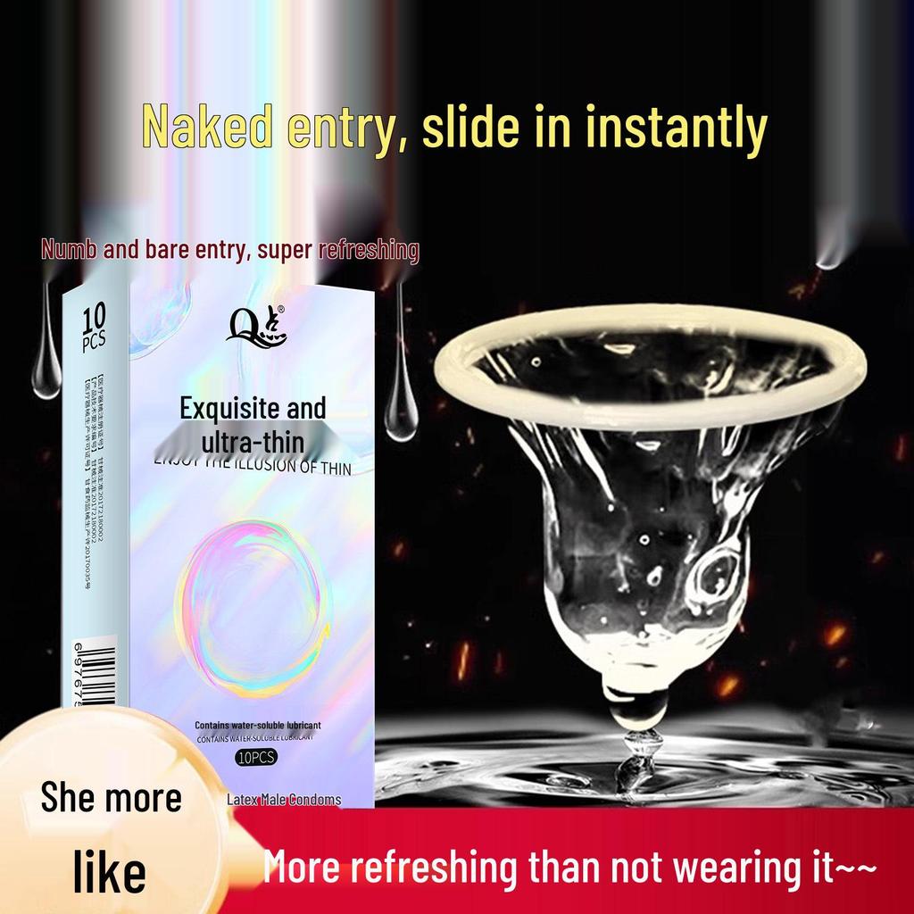 Q Point 369 Large Particle Thickened Desensitizing Condoms - Long-Lasting Delay for Men’s Safety by John Super Bird