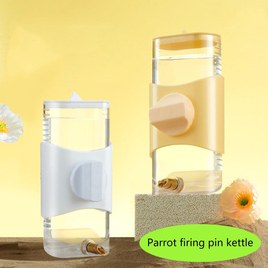 Plastic Parrot Pin Type Water Bottle Dispenser Feeder Hangings Pet Guinea Pigs Squirrels Rabbit Drinking Pipe Fountain