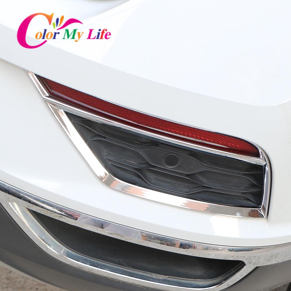 ABS хром задняя крышка противотуманной фары крышка отделка наклейки детали для Volkswagen VW T-ROC TROC 2018 -