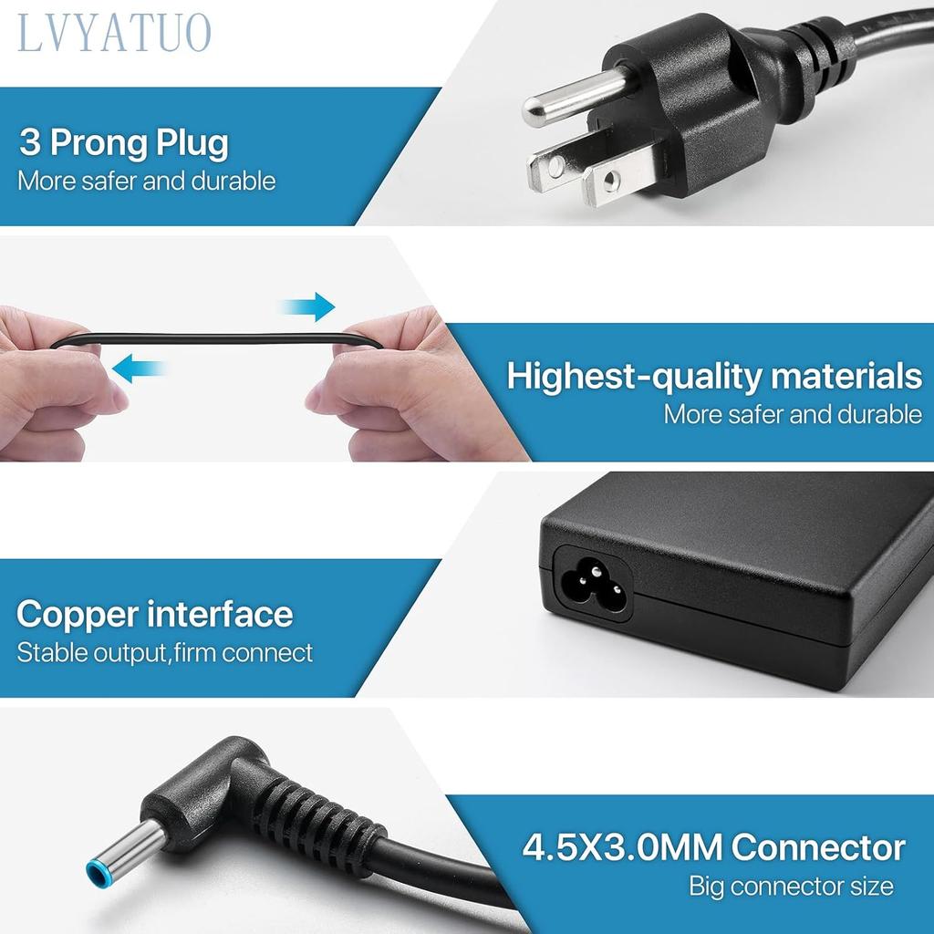 Зарядное устройство 120 Вт, подходит для док-станции hp USB-C Dock g5, шнур питания, адаптер питания HP 710415-001 120 Вт