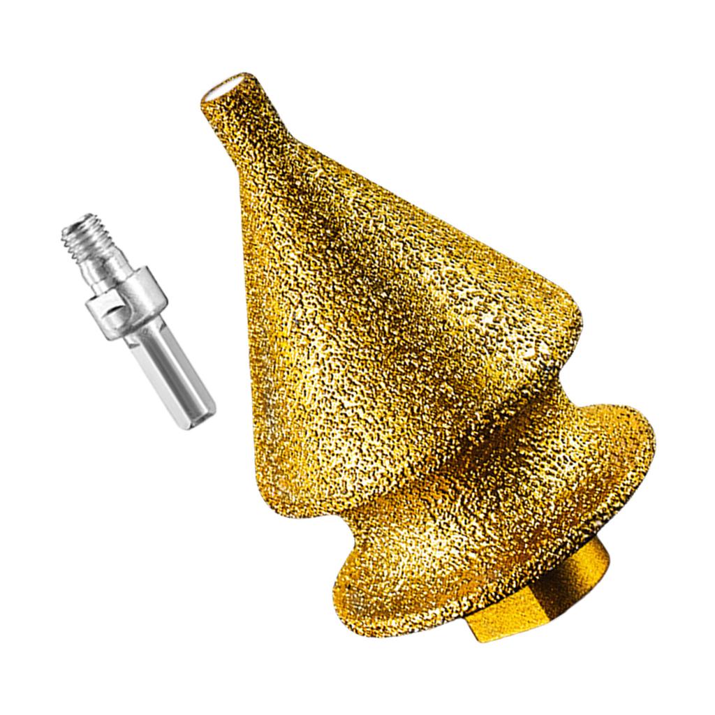 4 In 1 Stone Hole Enlarger Chamfer Bit for Ceramic Marble with M10 Thread for 100 Angles Grinder for Drilling Chamfering