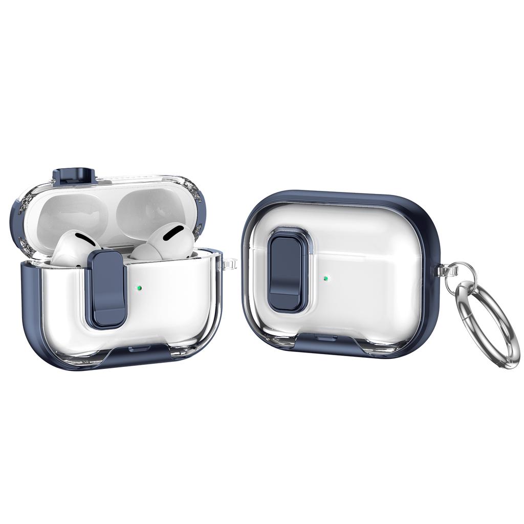 Чехол для Apple AirPods Pro 3 с держателем для телефона Чехол для наушников для AirPods Pro2 4-го поколения Защитный замок Чехол-рукав для наушников