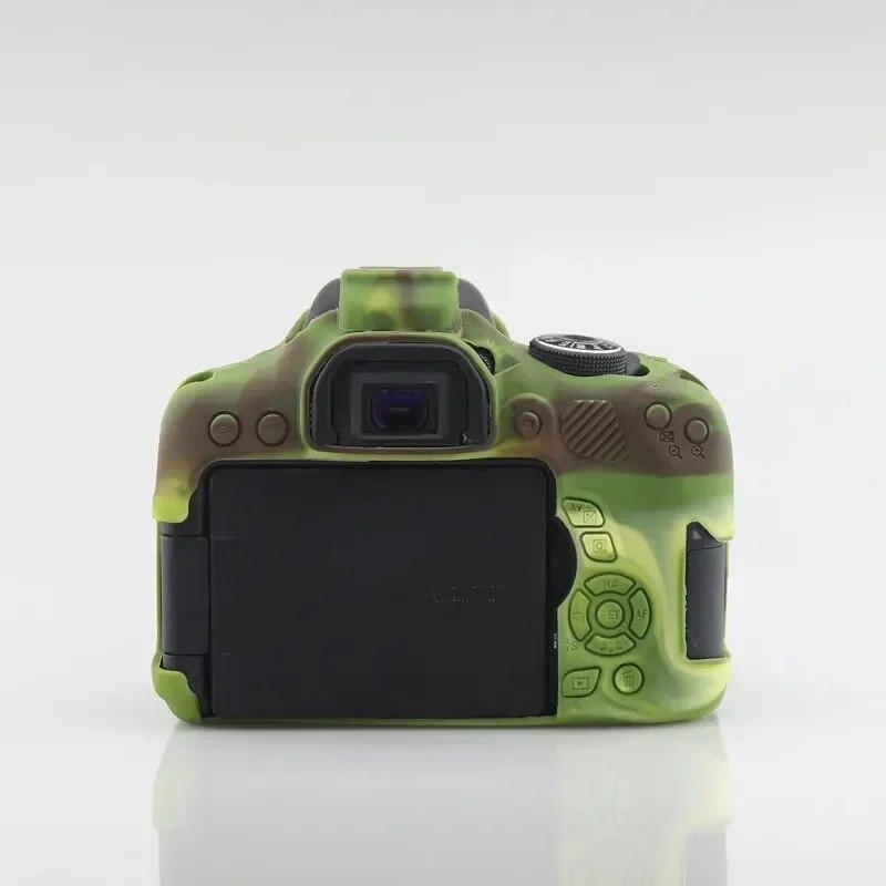 Silicone Armor Skin Case Body Cover Protector DSLR Camera Bag For Canon EOS 750D