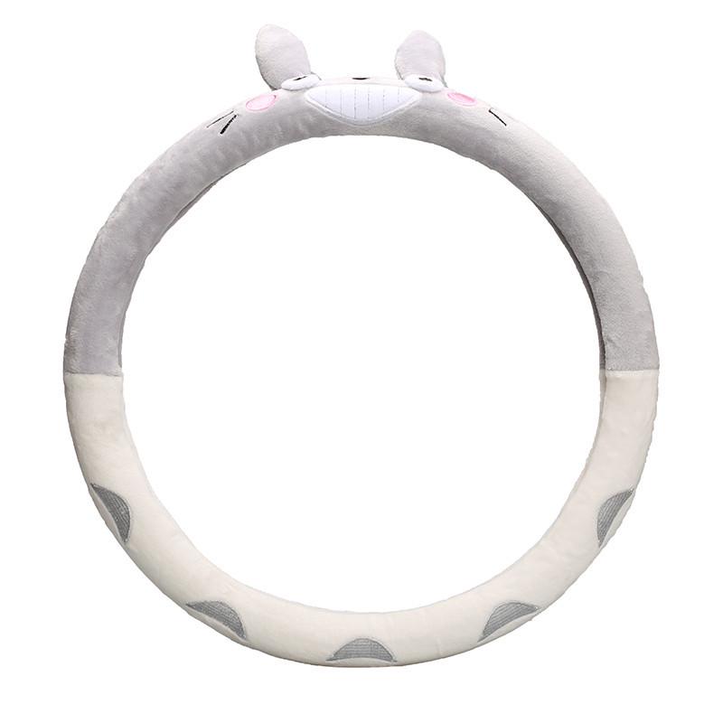 Minnie Mouse Car Steering Wheel Cover Cute Mickey Cartoon Plush Steering Covers Skin-Friendly Creative Car Accessory