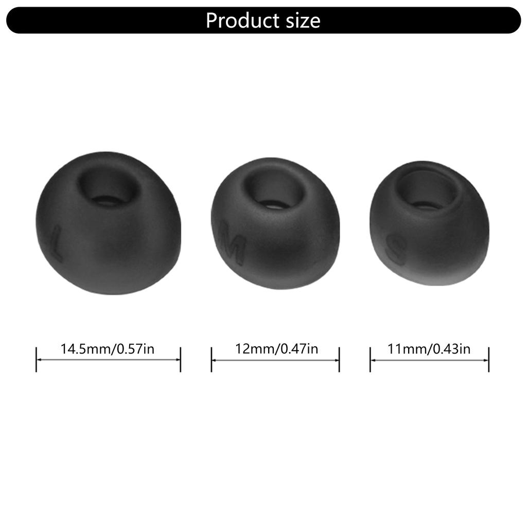 Силиконовые амбушюры для наушников JBL TUNE BUDS, сменные амбушюры, улучшающие звукоизоляцию (3 Размеры)