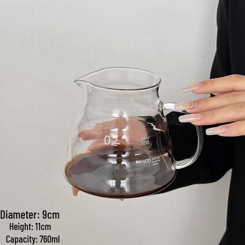Стеклянный кофейник Cloud Glass ручной заливки