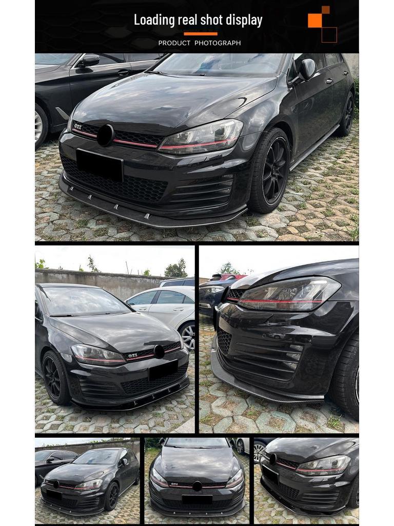 Compatible Front Lip Spoiler for VW Golf MK7 GTI/R (2013-2016)