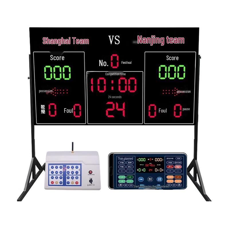 Basketball Electronic Scoreboard with 24-Second Timer