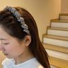 Элегантная хрустальная повязка на голову из тюля Люксовый бохо-шик аксессуар для волос для женщин и девочек Подарок на День матери, День рождения, Свадьбу