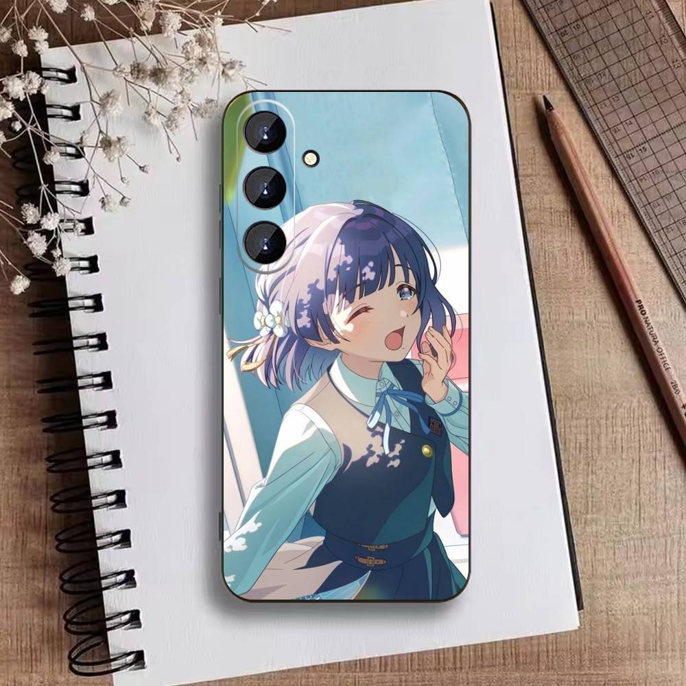 Чехол для телефона Love Live Асака Карин для Samsung Galaxy A73, A21s, A22, A31, A52, A53, A71, A41 Мягкий черный корпус