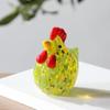 Hand Blown Crystal Rooster Statues Home Decor Turkey Sculpture  Photography Props