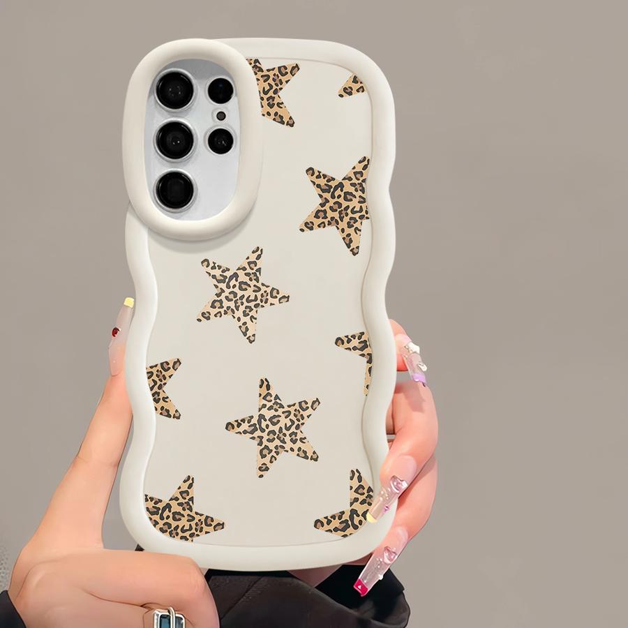Чехол со звездным леопардовым дизайном для Samsung Galaxy S21 S22 Ultra S23 Plus S20 FE S24 S25 A26 A25 Мягкая крышка для телефона A55 A35 A24 A36 A54