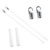 Upgrades Fiberglass Vertical Blind Tilt Wand Adjustable Tilt Rod with Hook & Grip for Window Blinds Replacement Parts