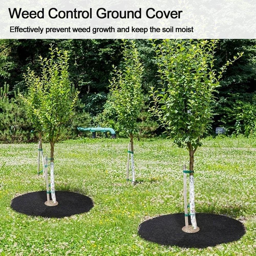 5 шт. Черный защитный коврик для защиты почвы от сорняков, барьер для сорняков, садовая ткань против травы