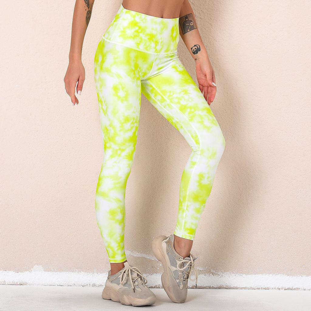 Breathable Quick-drying Digital Printing Department of Yoga Pants Fitness Running High-waisted Tight Stretchy Sports Bottoms Female
