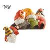 Resin Holiday Tabletop Figurines Christmas Table Edge Sitter Figurine, Tug of War Hanging Character Decor, Snowman Solid Ornaments Gnome Santa Corner